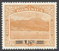 Dominica Sc# 55 MNH 1920 1 1/2p On 2 1/2p Roseau - Dominica (...-1978)