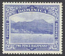 Dominica Sc# 53 MH 1908-1909 2 1/2p Ultramarine Roseau - Dominica (...-1978)