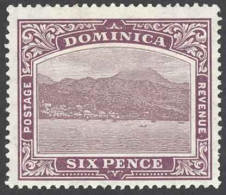 Dominica Sc# 42 MH 1909 6p Violet & Dull Violet Roseau - Dominica (...-1978)