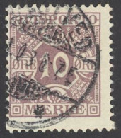 Denmark Sc# P4 Used (a) 1907 10o Newspaper Stamps - Oblitérés