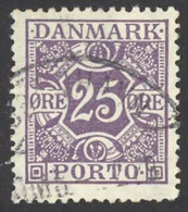 Denmark Sc# J20 Used 1926 25o Violet Postage Due - Port Dû (Taxe)
