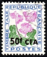 Réunion Obl. N° Taxe 53 - Fleur Des Champs - Soldanelle Des Alpes - Postage Due