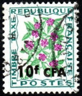 Réunion Obl. N° Taxe 54 - Fleur Des Champs - Pervenche - Impuestos