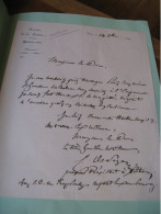 CASIMIR DE SEZE Autographe Signé 1860 MAGISTRAT POITIERS COLMAR Au DUC DE BASSANO - Personnages Historiques