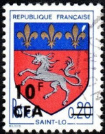 Réunion Obl. N° 386 - Armoiries De Saint Lô - Usati