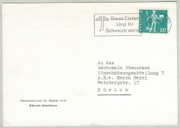 Schweiz / Helvetia, Brief Zürich, Zeichen Schweizerware - Usines & Industries