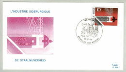 Belgien / Belgique 1983, FDC Exportindustrie, Stahlträger / Poutrelle En Acier / Steel Girder, Gerüst - Usines & Industries