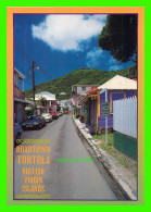 TORTOLA, B.V. I. - ROADTOWN - ANIMATED WITH OLD CARS - - Islas Vírgenes Británicas