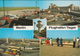 D-13405 Berlin - Flughafen Tegel - Airport - Parkplatz - Cars - Bus - Flugzeuge - British Airways - Nice Stamp - Tegel