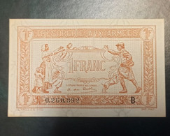 FRANCE BILLET Du TRESOR - TRESORERIE AUX ARMEES - UN FRANC 1917 SPLENDIDE - Guerre WW1 - 1917-1919 Armeekasse