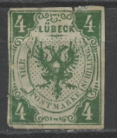 Allemagne Lübeck - Germany - Deutschland 1859 Y&T N°5 - Michel N°5 Nsg - 4s Chiffre - Luebeck