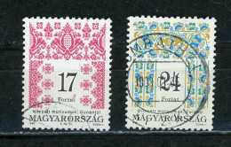 HONGRIE : MOTIF DÉCORATIF - N° Yvert 3555+3557 Obli. - Used Stamps