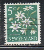 NEW ZEALAND NUOVA ZELANDA 1967 1970 FLORA CLEMATIS FLOWER 5c USED USATO OBLITERE' - Oblitérés