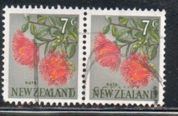 NEW ZEALAND NUOVA ZELANDA 1967 1970 FLORA RATA FLOWER 7c USED USATO OBLITERE' - Used Stamps