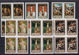 Burundi Nº 531 Al 533 Y A268 Al A270 En Bloque De Cuatro - Unused Stamps