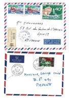 !!! OCÉANIE, LOT DE 2 LETTRES DONT BUREAU DE NUKUTAVAKE - Lettres & Documents