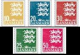 Denmark Danemark Danmark 2014 Definitives Coat Of Arms High Face Values Set Of 5 Stamps Mint - Nuovi