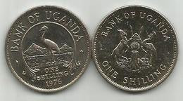 Uganda 1 Shilling 1976. KM#5a Magnetic - Ouganda