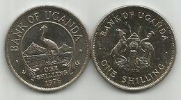 Uganda 1 Shilling 1976. KM#5a Magnetic - Uganda