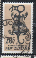 NEW ZEALAND NUOVA ZELANDA 1967 1970 MAORI ROCK DROWING 20c USED USATO OBLITERE' - Used Stamps