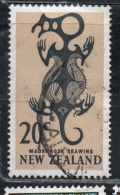 NEW ZEALAND NUOVA ZELANDA 1967 1970 MAORI ROCK DROWING 20c USED USATO OBLITERE' - Used Stamps