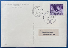 Jersey Occupation Allemande Carte Postal Du 18 Juin 40 Mixte Dateur Allemagne/Jersey 30/6/1942 Pour Hambourg Intéressant - Jersey