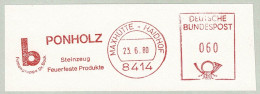 Deutsche Bundespost 1980, Freistempel / EMA / Meterstamp Ponholz Maxhütte-Haidhof, Steinzeug, Bau / Construction - Usines & Industries