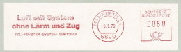 Deutsche Bundespost 1979, Freistempel / EMA / Meterstamp Mannheim, Fenster, System, Lüftung, Lärm, Zug, Bau/Construction - Usines & Industries