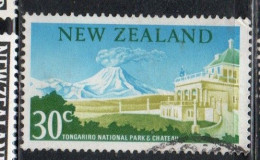 NEW ZEALAND NUOVA ZELANDA 1967 1970 NGAURUHOE VOLCANO TONGARINO NATIONAL PARK 30c USED USATO OBLITERE' - Usati