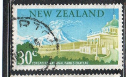 NEW ZEALAND NUOVA ZELANDA 1967 1970 NGAURUHOE VOLCANO TONGARINO NATIONAL PARK 30c USED USATO OBLITERE' - Usados