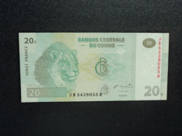 RÉPUBLIQUE DÉMOCRATIQUE DU CONGO : 20 FRANCS   30.06.2003   P 94A     NEUF - République Démocratique Du Congo & Zaïre