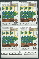 Italia, Italy, Italie, Italien 1973; Fiera Internazionale Dell'agricoltura A Verona, Quartina Di Bordo Inferiore. Nuovi. - Agriculture