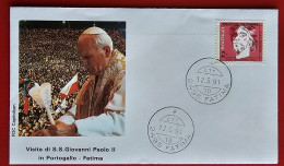 PORTUGAL 1991 FATIMA VISIT POPE JOHN PAUL - FDC