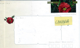 2006. Canada .Letttre, Entier Postal  Rose Rouge "Champlain" - 1953-.... Reign Of Elizabeth II