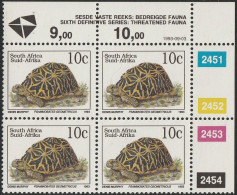 South Africa RSA - 1993 - Sixth 6th Definitive Endangered Fauna - 10c Geometric Tortoise - Ungebraucht