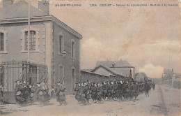 Cholet          49           Militaria.     77 Eme Régiment D'Infanterie Retour De Manoeuvres (Voir Scan) - Cholet