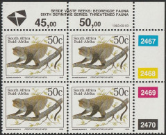 South Africa RSA - 1993 - Sixth 6th Definitive Endangered Fauna - 50c Samango Monkey. - Ungebraucht