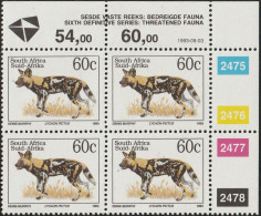 South Africa RSA - 1993 - Sixth 6th Definitive Endangered Fauna - 60c Cape Hunting Dog - Nuevos