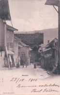 Moudon VD, Une Rue Animée (23.12.1901) - Moudon