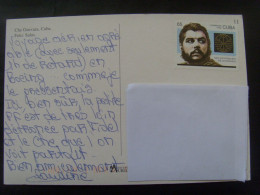 18805- Carte Postale Représentant Che Guevara Envoyée En France, Non Oblitérée Mais Bâtonnets De Tri Postal - Maximumkarten