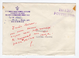 1970. YUGOSLAVIA,OFFICIALS,LETTER TO LATINKA PEROVIC WITH HER REMARKS - Dienstmarken