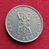 Brunei 10 Sen 1992 KM# 17 Lt 1069 *V1T - Brunei