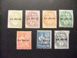 ROUAD 1916 SELLOS DE LEVANTE SOBRECARGADOS ILE ROUAD YVERT 4 / 8 MH +11 + 46 MH - Ongebruikt