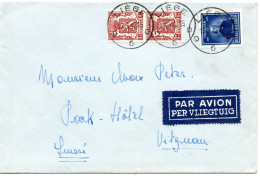 69248 - Belgien - 1947 - 3,15F Filmfestival MiF A LpBf LIEGE -> Schweiz - Briefe U. Dokumente