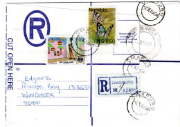 69252 - Namibia - 1994 - $2,50 Schmetterlinge MiF A R-Bf OMARURU -> WINDHOEK - Namibie (1990- ...)