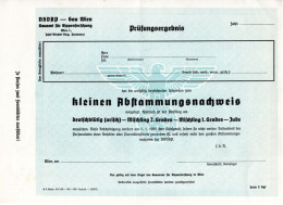 GERMAN EMPIRE-Third Reich.MILITARY NAZI DOCUMENT PROPAGANDA German Birth Certificate.WIEN.WWII.NSDAP.DEUTSCHES REICH - 1939-45