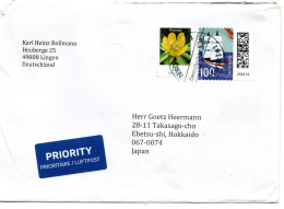 69285 - Bund - 2023 - 100c Briefe MiF A LpBf NACHTRAEGLICH ENTWERTET (BZ49?) -> Japan - Storia Postale