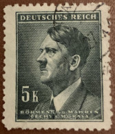 Bohemia & Moravia 1942 Adolf Hitler, 1889-1945 5.00 K - Used - Oblitérés