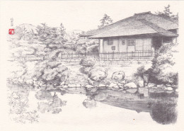 Japan Hiroshima Original Drawings Shukkeren Garden - Hiroshima