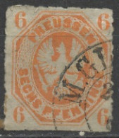 Allemagne Prusse - Germany - Deutschland 1861-65 Y&T N°16 - Michel N°15 (o) - 6p Armoirie - Neufs